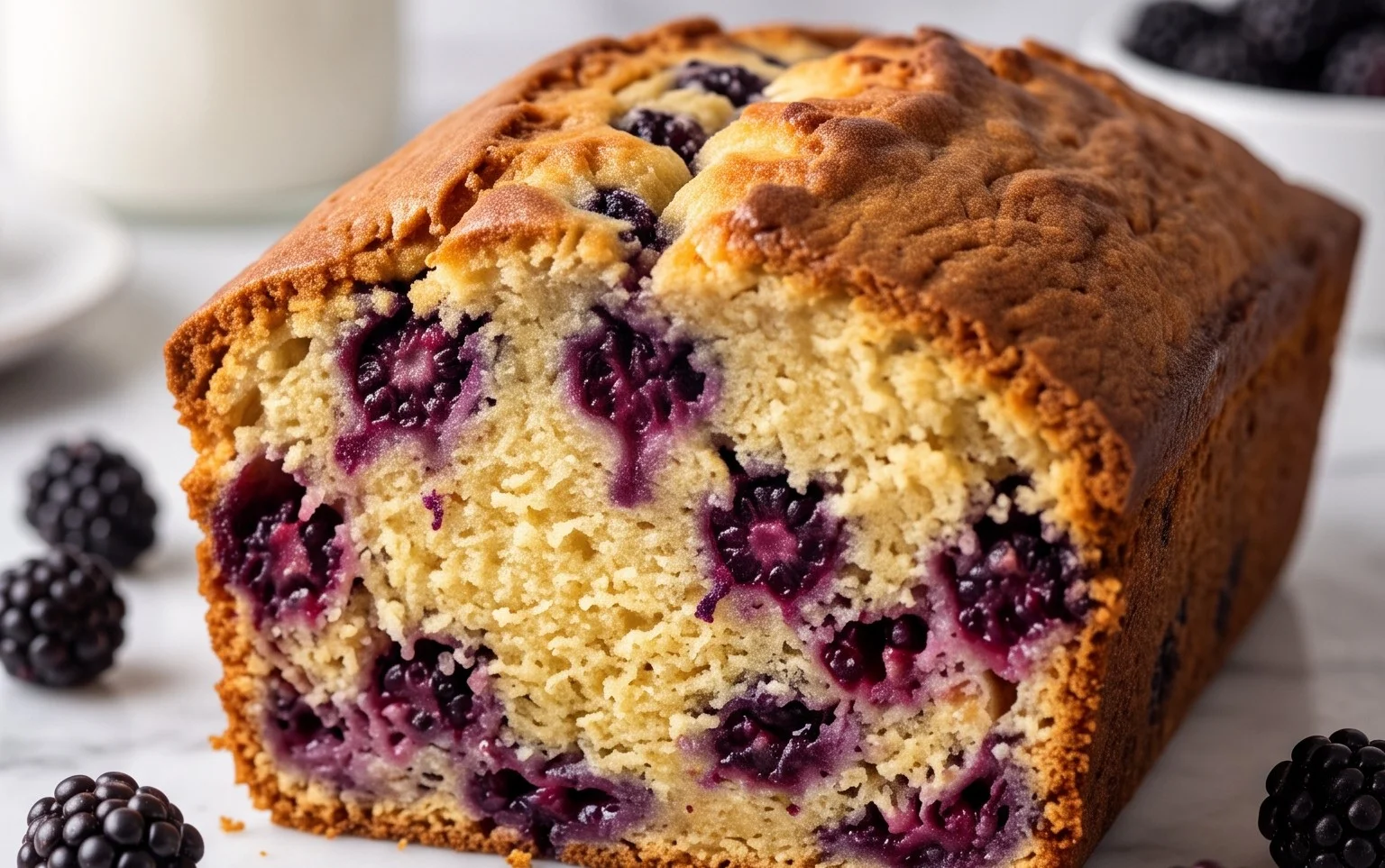 Saftiger Brombeer Pfundkuchen: Fruchtig & Buttrig